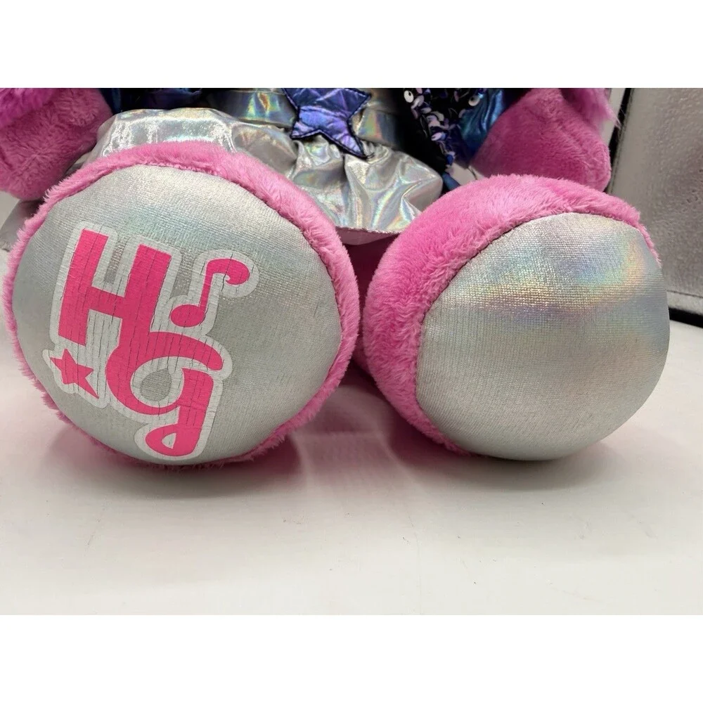 Build A Bear Honey Girls RISA Pink Bunny Rock Star Stuffed Plush 20” & Outfit